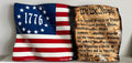 The Founders’ Flag: 1776 & Constitution Burnt Wood Design