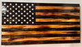"The Ironwood Flag" Charred & Stained, Burnt Wood American Flag
